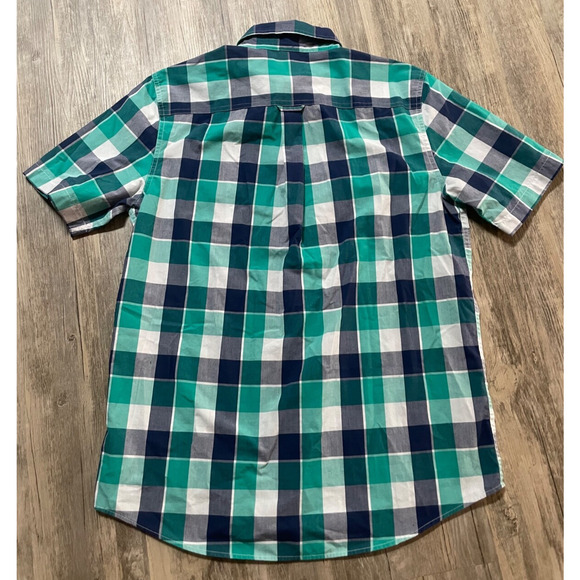 Chaps Shirt Mens Medium Easy Care Casual Button Down Short Sleeve Lot of 2 - Picture 6 of 11